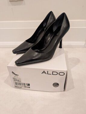 Aldo Malas 38B Women's Pointed Toe Heels Black Pump